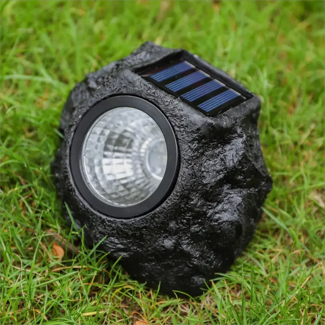 Courtyard Landscape Spotlight Outdoor Lighting Courtyard Imitation Stone Landscape Lamp Waterproof Resin Rock Stone Solar Lamp