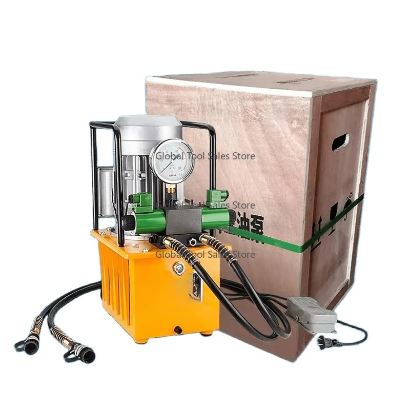 

Hot Sale 10L Oil Capacity Electric Hydraulic Pump Double Acting Pedal Control High Efficiency 220v/110v 50Hz Piston Pump