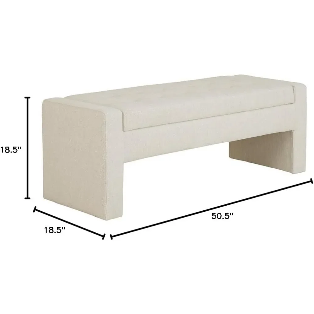 End of Bed Bench with Soft Close Lid - Stylish Storage and Seating Solution for Your Bedroom