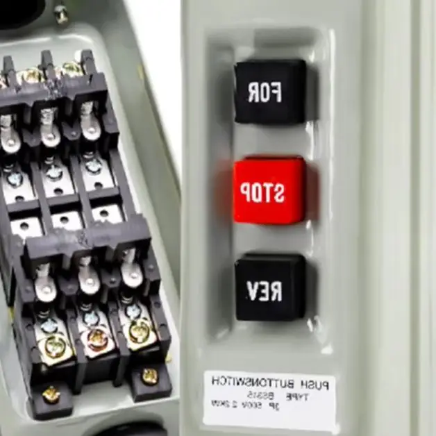 BS-315 3P Push Button Switch 500V 2.2KW Metal Shell Waterproof Dustproof Industrial Power Switch For Start Stop Reverse Control