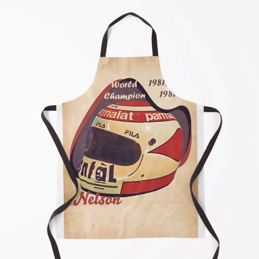 

Nelson Piquet's helmet Apron Kitchen on the wall kitchen clothes for men Kitchen And Household Goods Apron