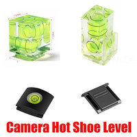 Universal 3-Axis Hot Shoe Fixed Bubble Spirit Level 3D Spirit Level For Canon/Nikon/Pentax DSLR Camera Photography Accessories