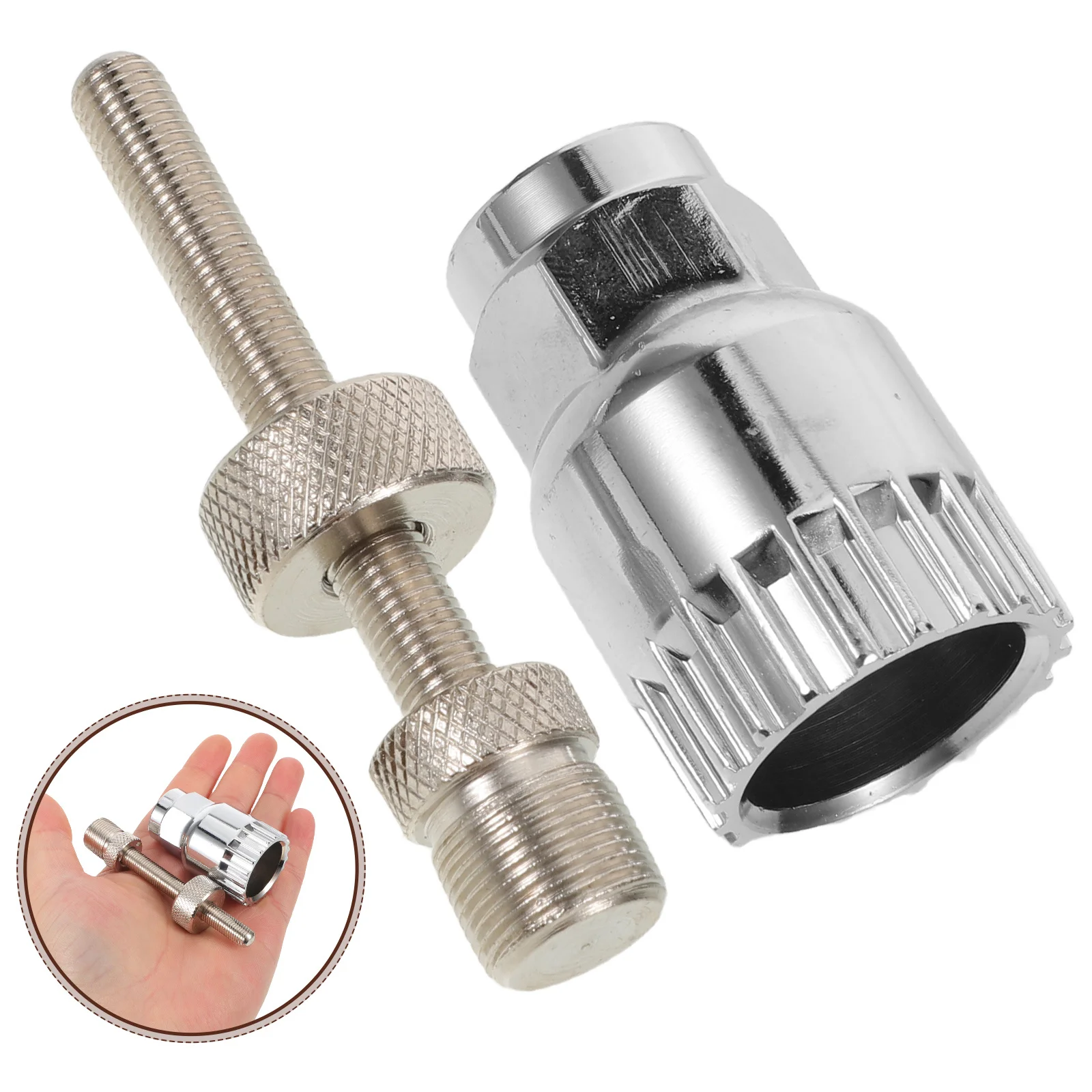 1Set Bike Bottom Bracket Wrench Multipurpose Square Splined Sleeve Remover Tool Bicycle Repair Kit Bottom Bracket Installation