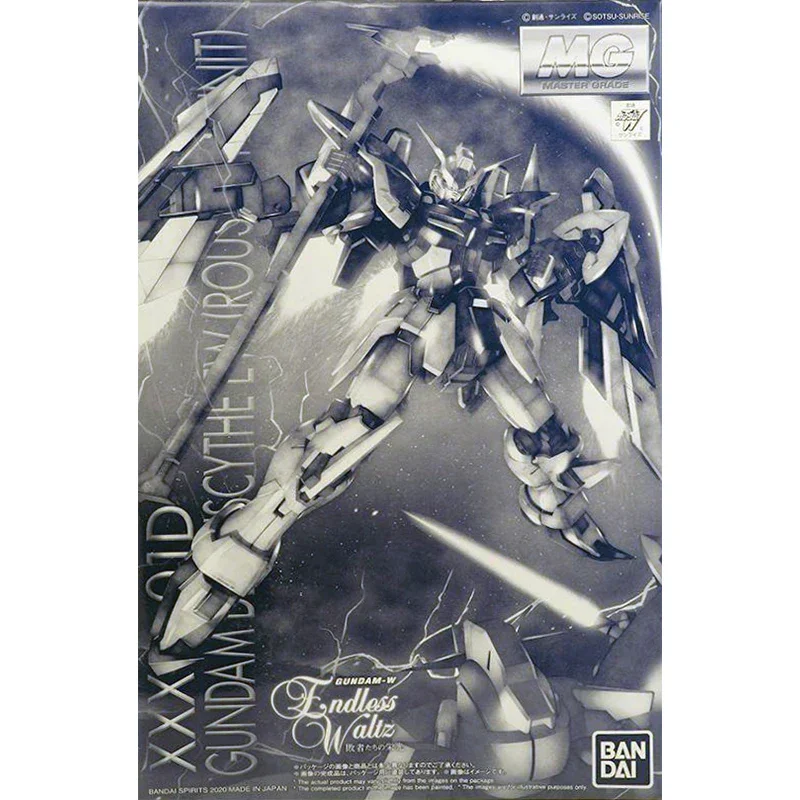 Bandai Genuine Gundam Model Kit Anime Figure MG 1/100 Deathscythe EW Roussette Unit Gunpla Anime Action Figure Toys for Children