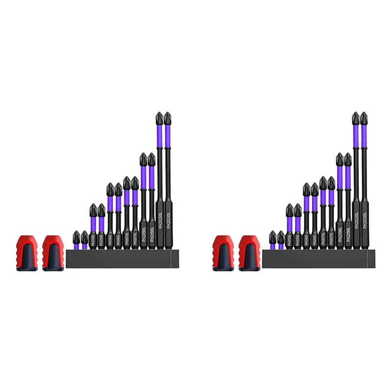 

AB51 24X Модернизированная и сильная магнитная бита высокой твердости, противоударные сильные магнитные нескользящие биты, дрель-отвертки