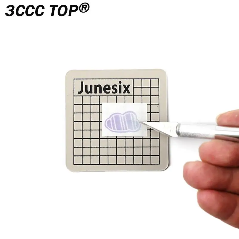 Mini Modelo Corte Mat, Almofada de Gravura, Arte Estudante Papelaria, Material Escolar, PVC, 6cm, 1Pc