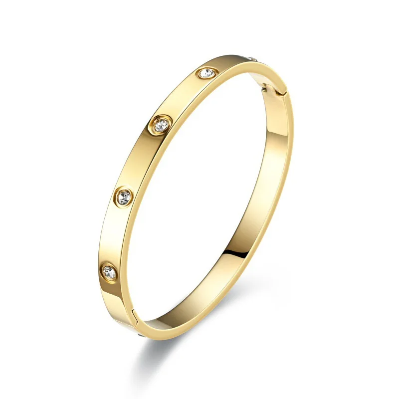 1PC Women's Fashion Stainless Steel Waterproof Luxury Bracelet Jewelry Accessories Suitable for Date, Party, Festival Gifts image 3
