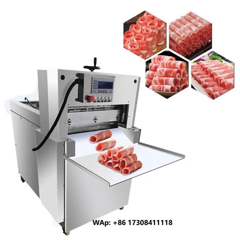 

Commercial High-Efficiency 304 Stainless Steel Meat Cutter New Fully Automatic Frozen Meat Slicer