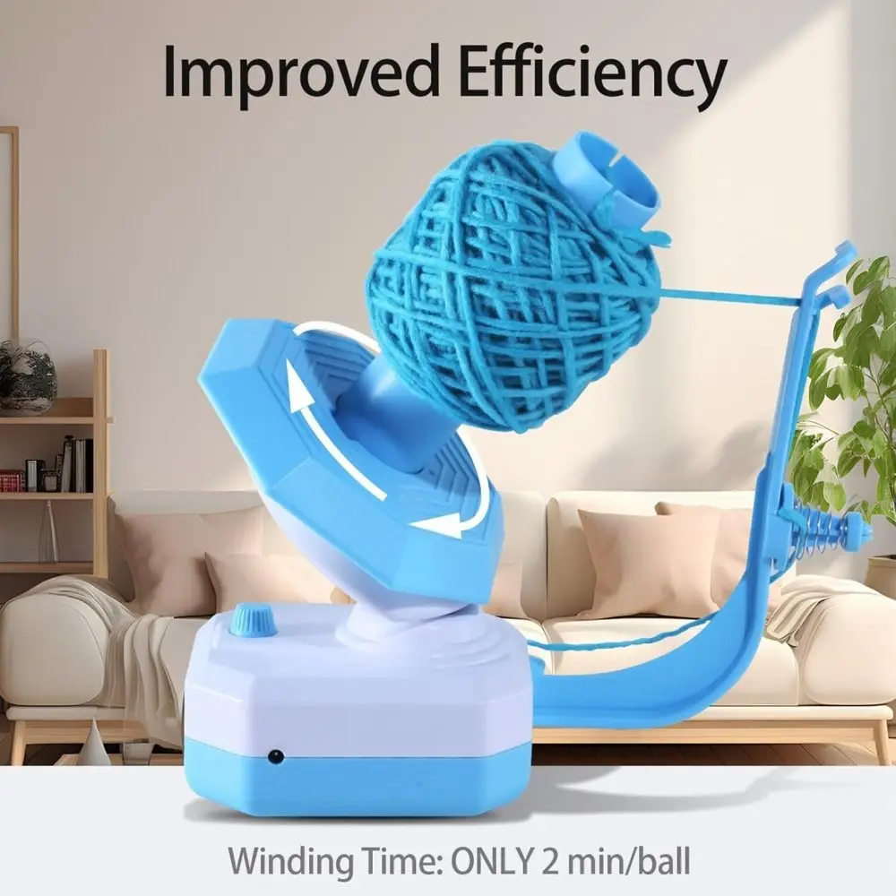 10oz Large Yarn Winder Electric Automatic Yarn Ball Winder Easy Installation with Spring Stepless Speed Yarn Spinner