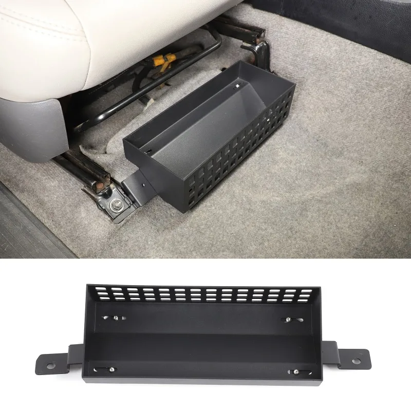 Aluminum Alloy  For 2003 2004 2005 2006 2007 2008 2009 Toyota Prado Under-Seat Storage Basket  Car Organizer Car Accessories