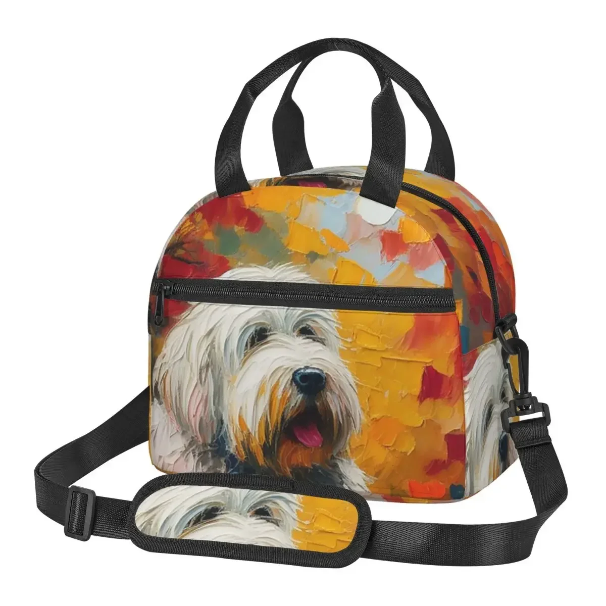 

An Old English Sheepdog Legacy Lunch Bags Insulated Bento Box Lunch Tote Picnic Bags hermal Bag for Woman Children School