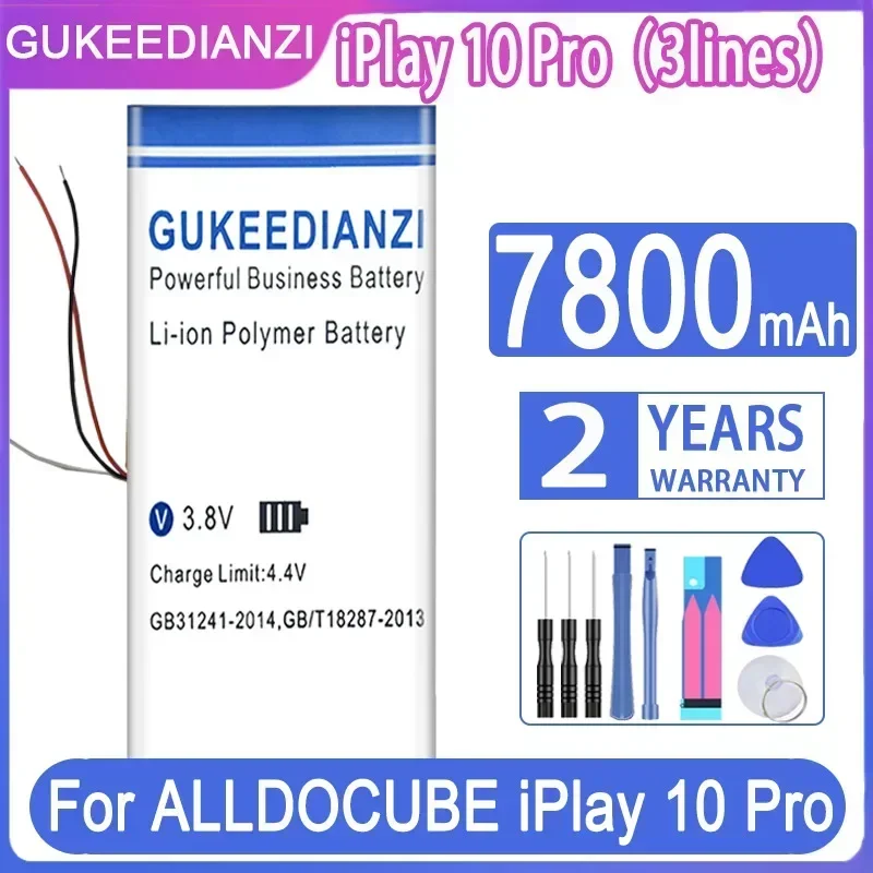 GUKEEDIANZI New Battery for CUBE ALLDOCUBE IPlay10 Pro MT8163 Tablet PC Lipo Rechargeable Accumulator Replacement U1006-3280185