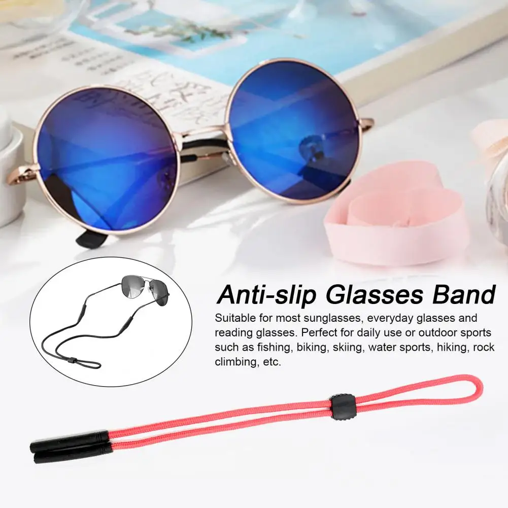 Glasses Chain Anti-lost Glasses Accessory Lightweight Adjustable Glasses Strap for Sports Anti-slip No Pressure Elastic Fix