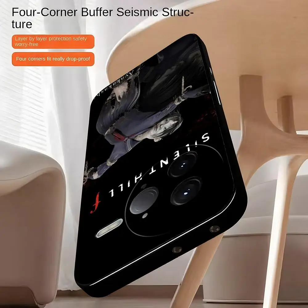 Capa de Telefone Silent Hill para Xiaomi Poco M5/M6/M7 Pro 5G