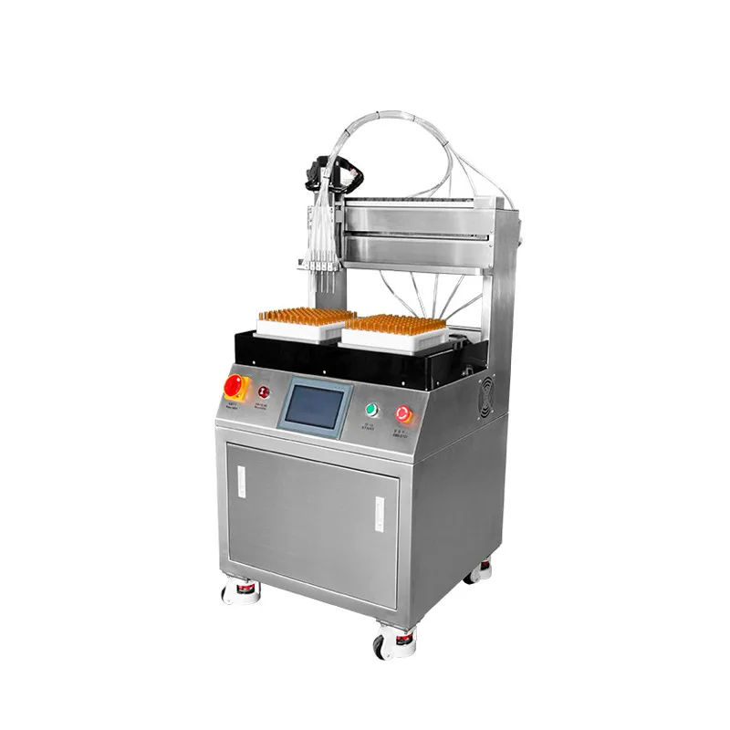 Ceramic Pump Matrix Filling Machine Reagent Small Dose Test Tube Abe Bottle Essence High Precision Rotary Valve Filling Machine