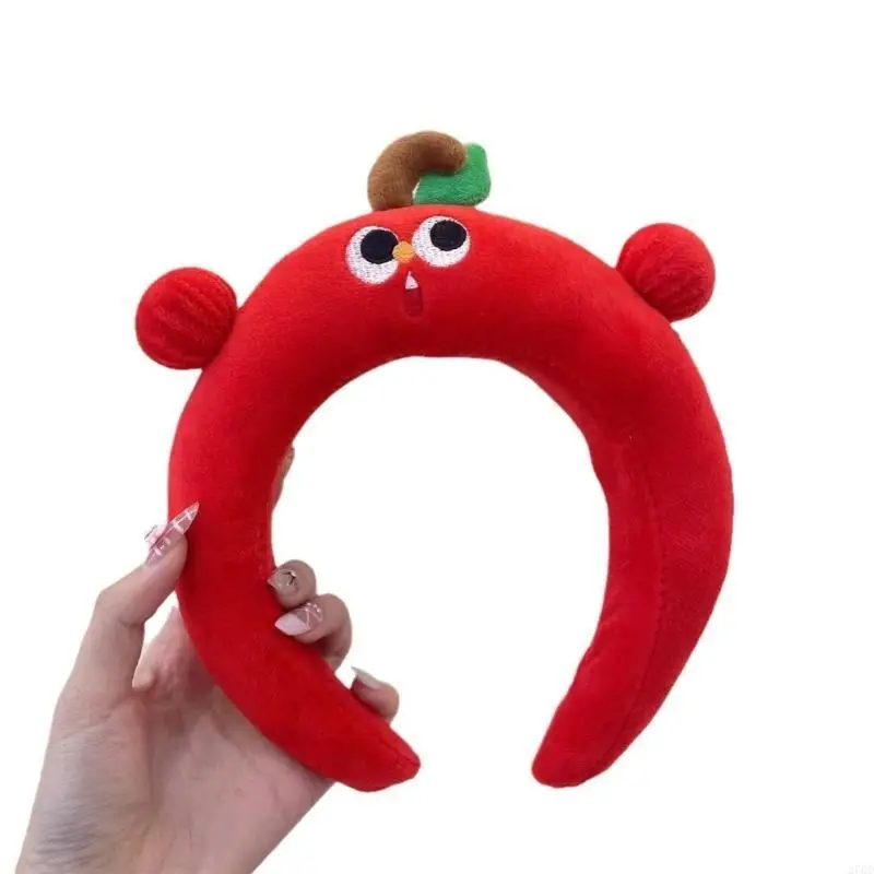 Bandeaux larges pour filles, couvre-chef festif cerise, accessoires pour cheveux bouffants