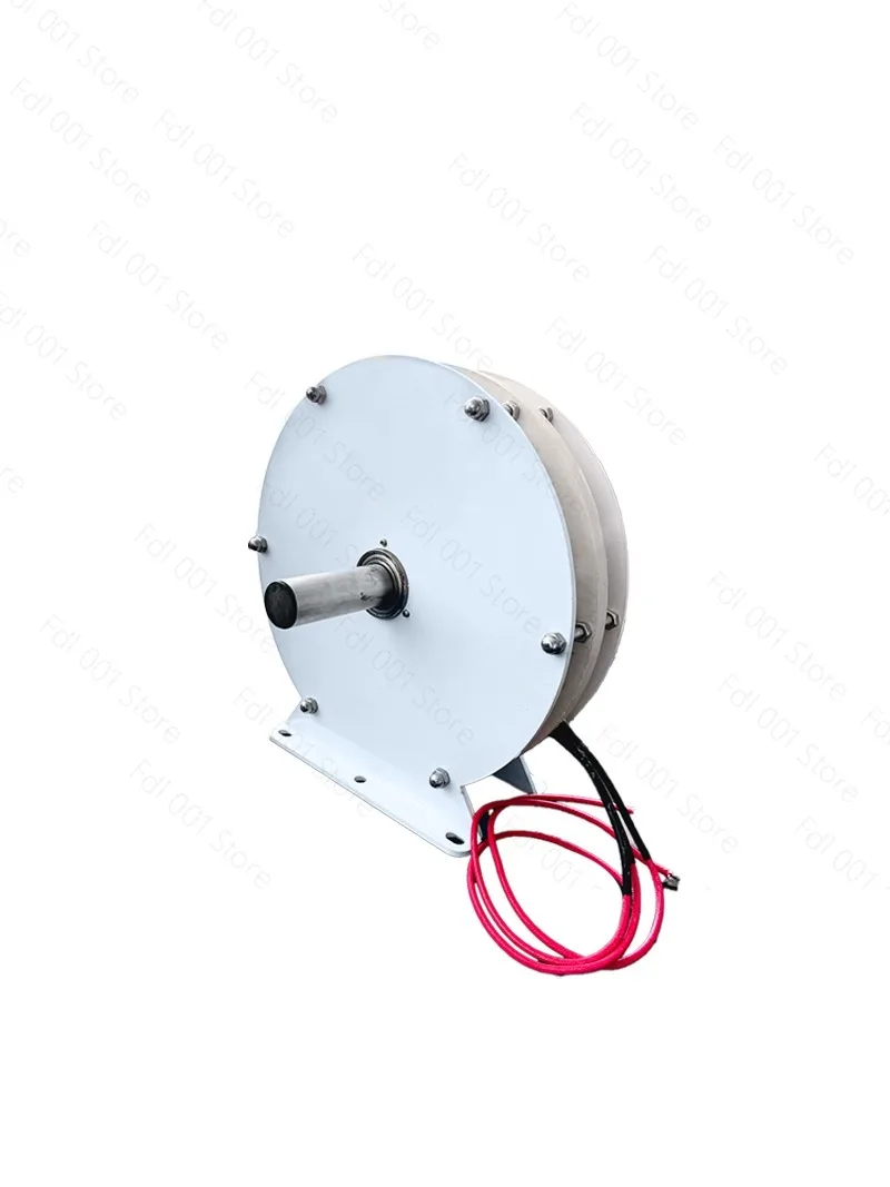 

1500W high-power low-speed disc coreless generator, high efficiency, low resistance, wind power generation, free energy