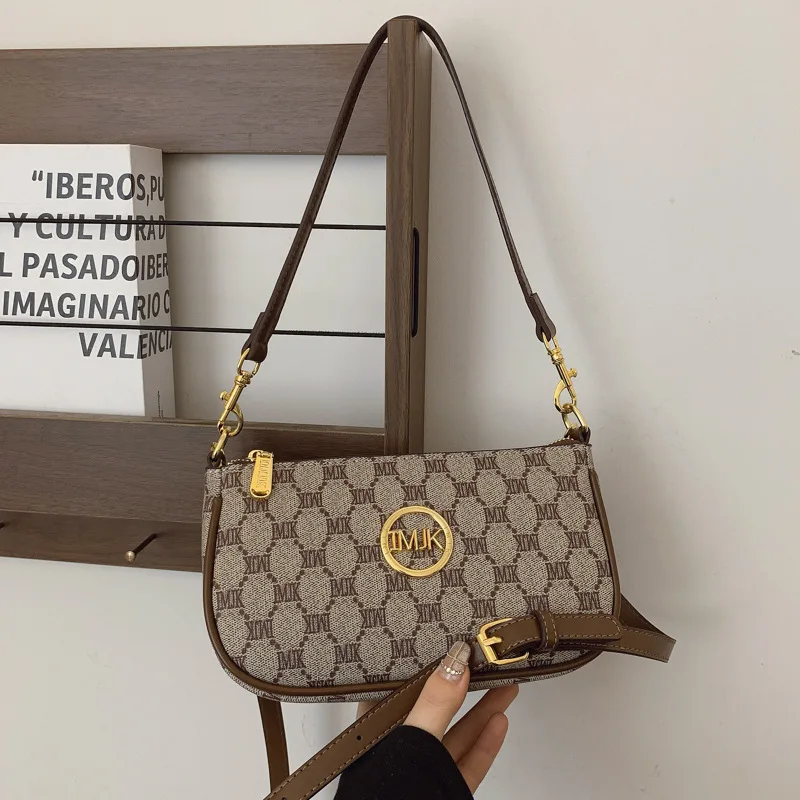 

Designer New Niche Phone Bag Casual Minimalist Print Small Square Shoulder Crossbody Purse Compact Women Bag High Quality