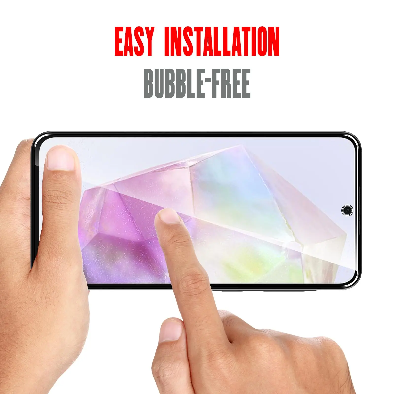 サムスンギャラクシーA365g用スクリーンプロテクター,6.64インチ,強化ガラス,透明HD,9h,傷防止ケース