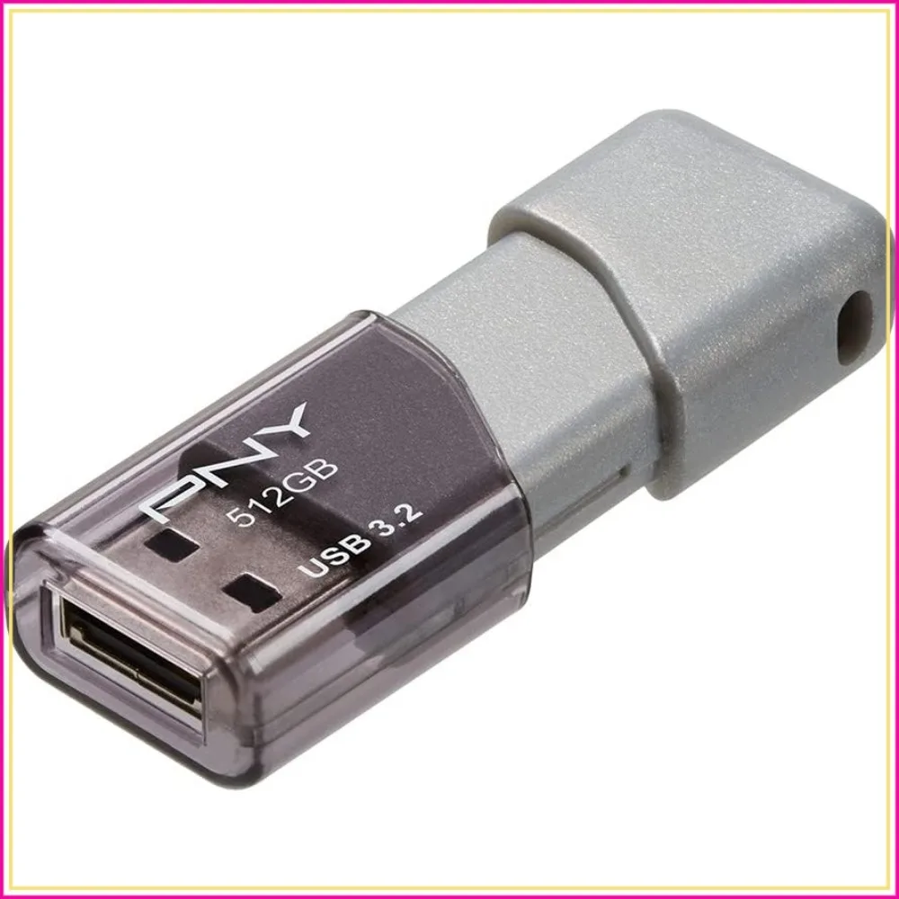 

512GB USB 3.2 Flash Drive 100MB/s Read Speed, Silver
