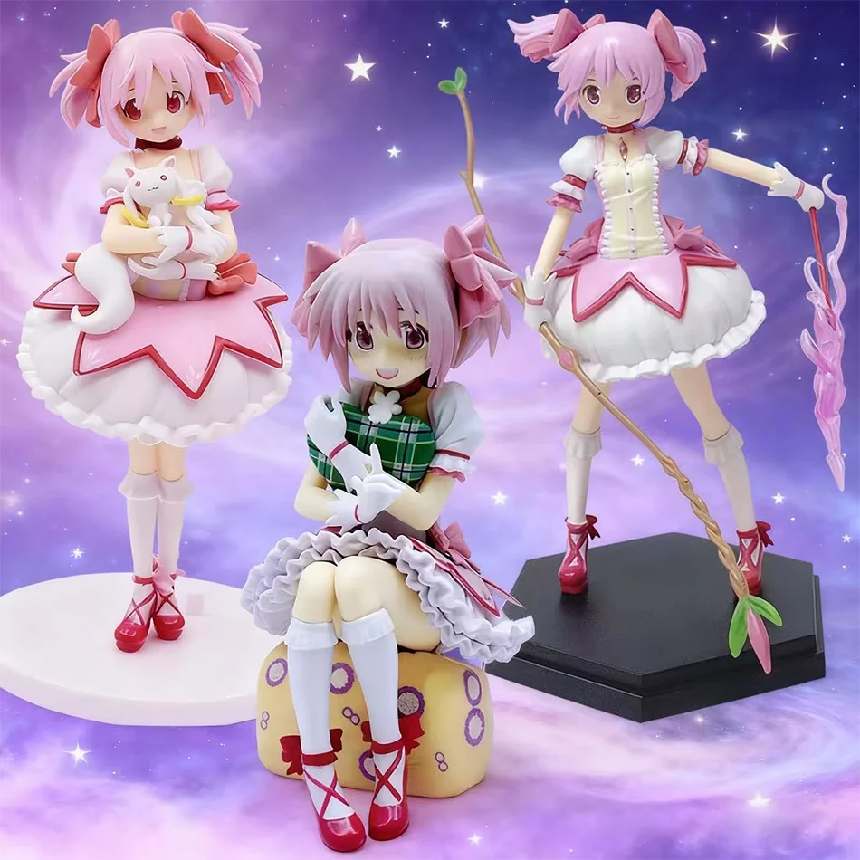 2026 Puella Magi Madoka Magica Kaname Madoka Anime Character Models Figurines Desktop Ornaments Exquisite Toy Collection Otaku