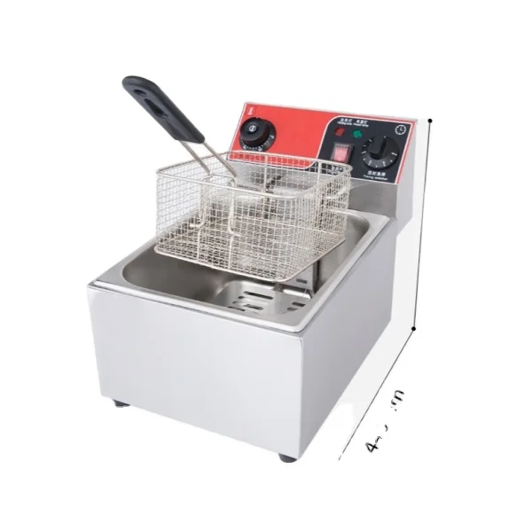 

DF-81 Commercial Electric Deep Fryer Counter Top Chip Kfc French Fries Chicken Fryer Snack Food Deep Fryer Machine Engine 220V