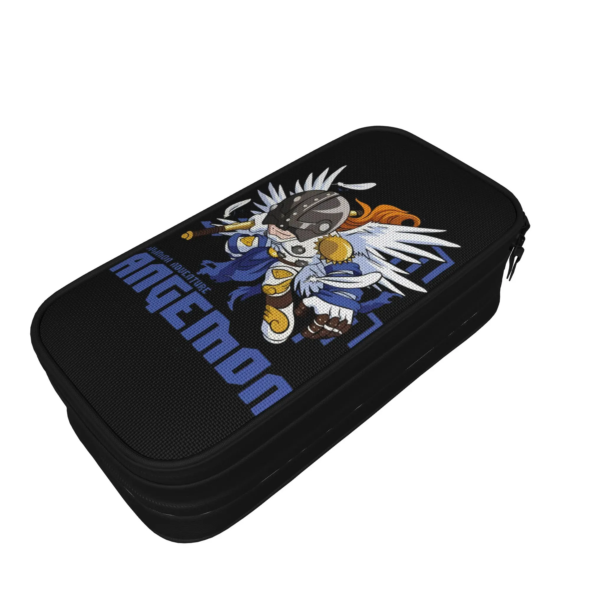 Digimon Adventure Angemon Pencil Cases Classic   Pen Holder Bag Student Big Capacity School Supplies Gift Pencilcases view 2