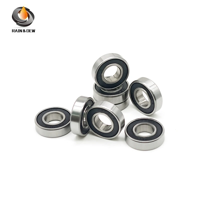 6 STKS 6900RS Lager ABEC-7 10x22x6mm Metrische Dunne Gedeelte 6900 2RS Zwarte Kogellagers 6900RS