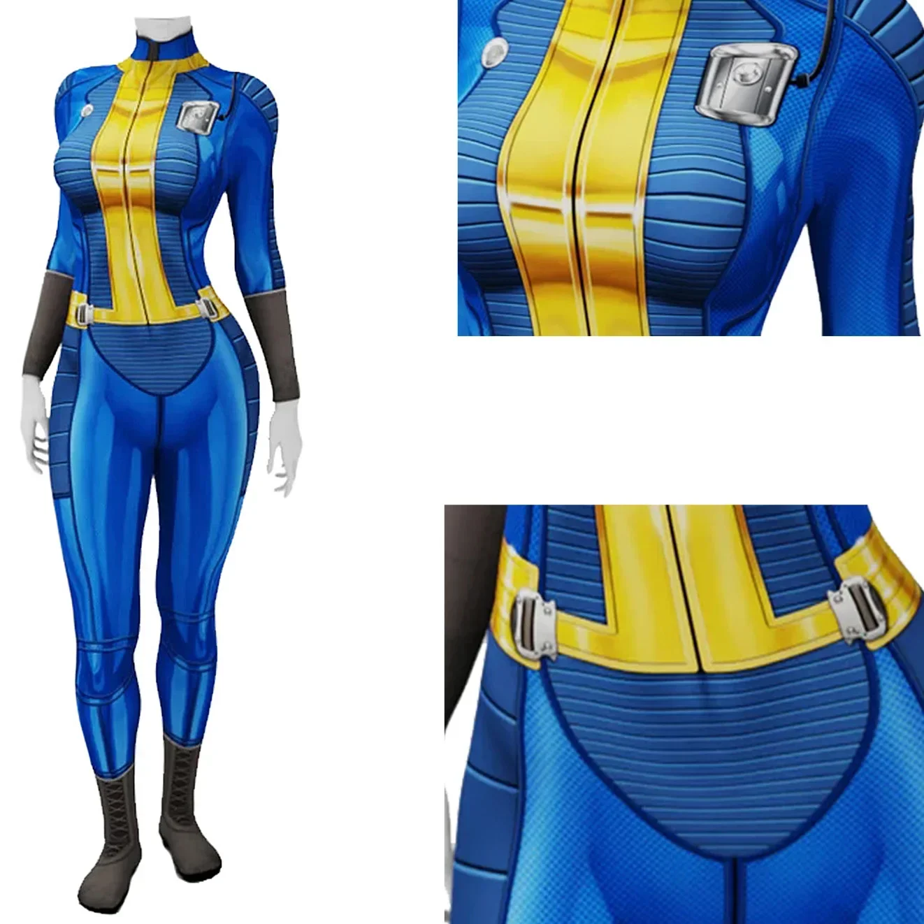 Spel Fall Out 4 Meisjes Cosplay Superheld Spandex Disfraces Para Vrouw Bodysuits Zentai Outfits Halloween Kostuum Vrouw