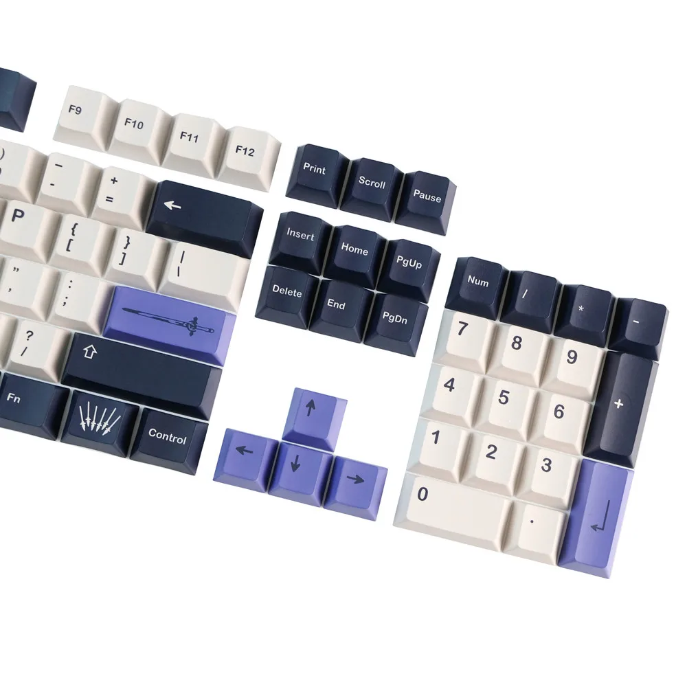 142 kunci GMK naga penyihir Keycap Set Cherry profil PBT pewarna Subbed Keycap untuk GH60 GK61 GK64 RK84 RK87 Keyboard mekanik