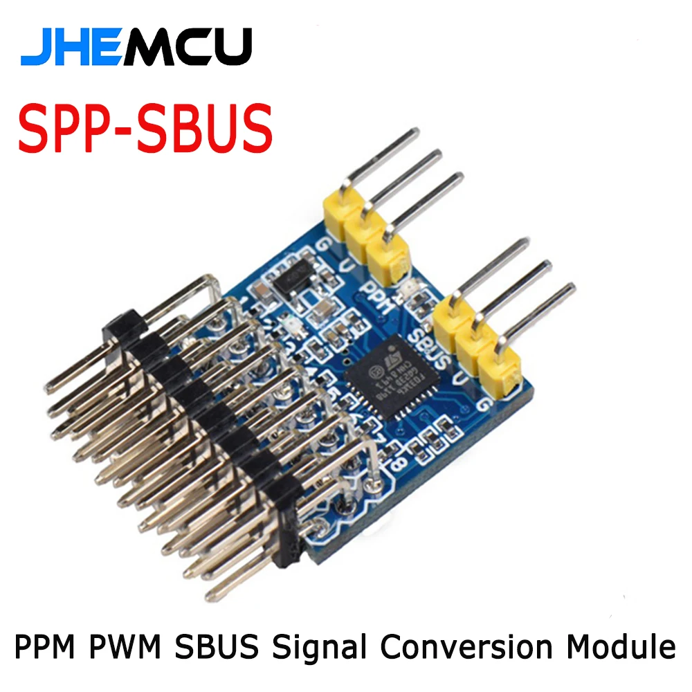 

21X21mm JHEMCU SPP-SBUS 8CH SPP Converter 15A 3.3-20V for PPM PWM SBUS Signal Conversion FLYSKY IA6B FRSKY X8R Receivers