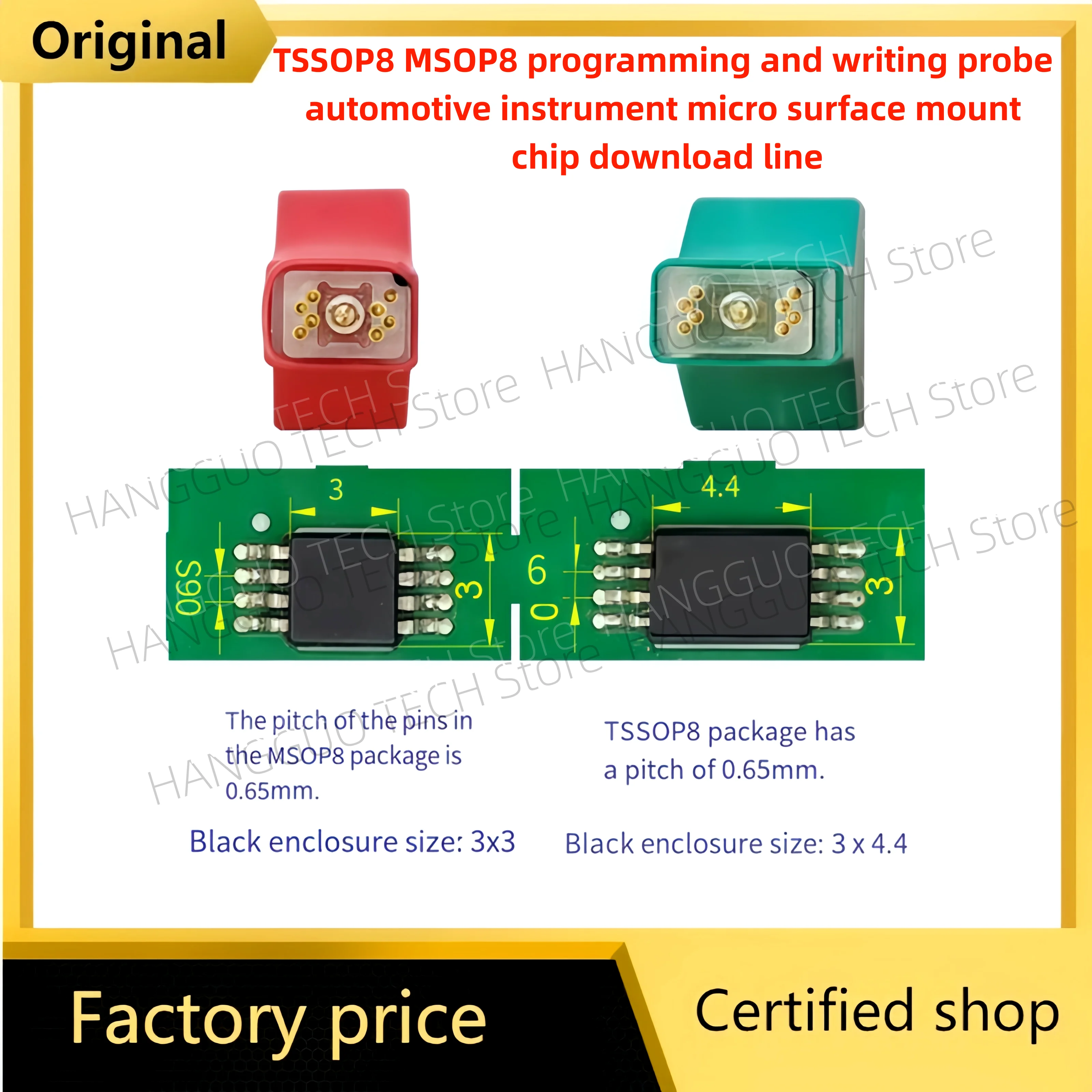 Original and brand new  TSSOP8 MSOP8 programming and writing probe automotive instrument micro surface mount chip download l