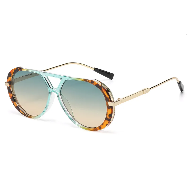 

Women Luxury Designer Sunglasses Vintage Oval Oversized Black Fashion Eyewear UV400 Protection Trendy Female Shades