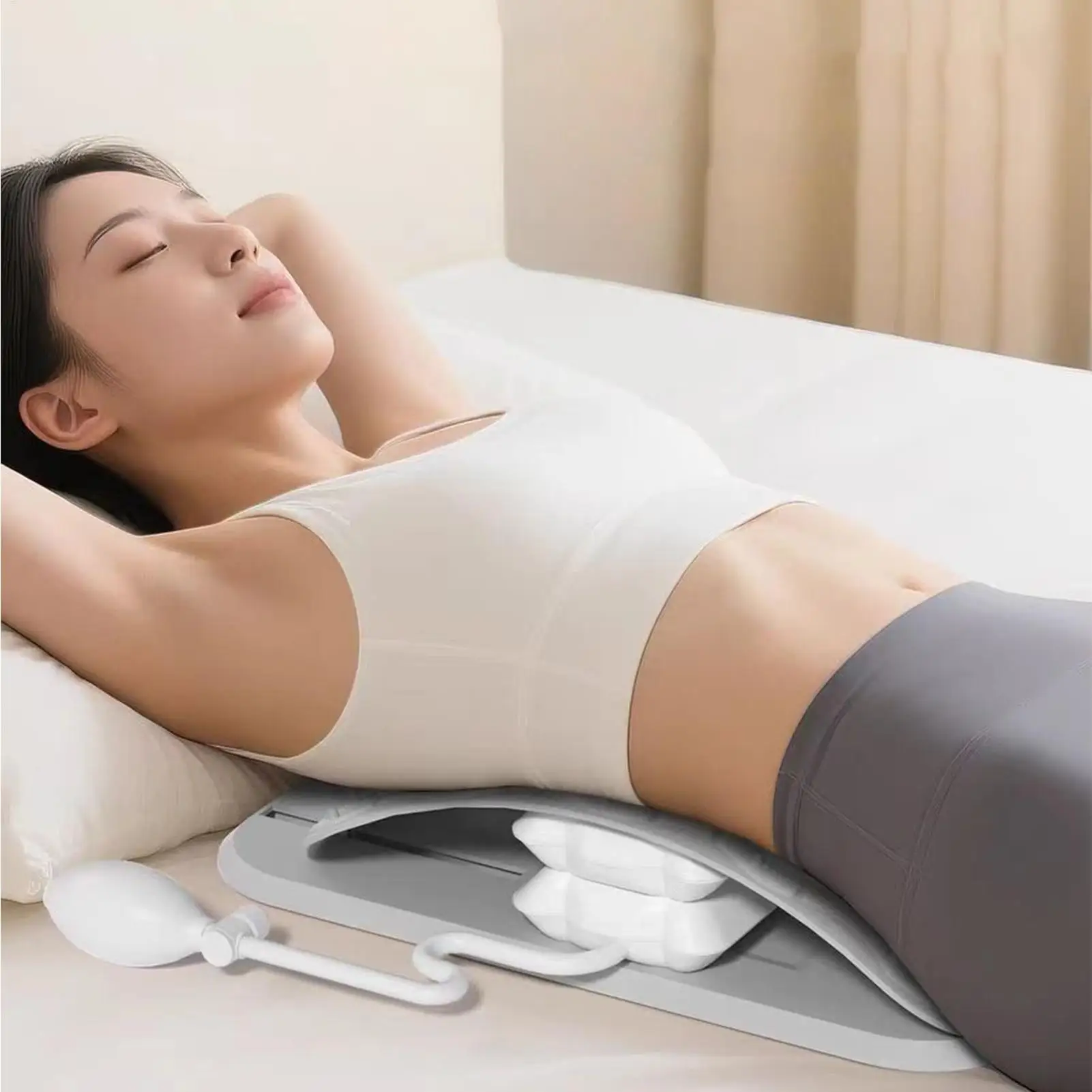 العمود الفقري نقالة تمتد قابل للتعديل مصحح أسفل قطني الظهر العمود الفقري نقالة لممارسة الكتف الجسم العضلات الجنف #2