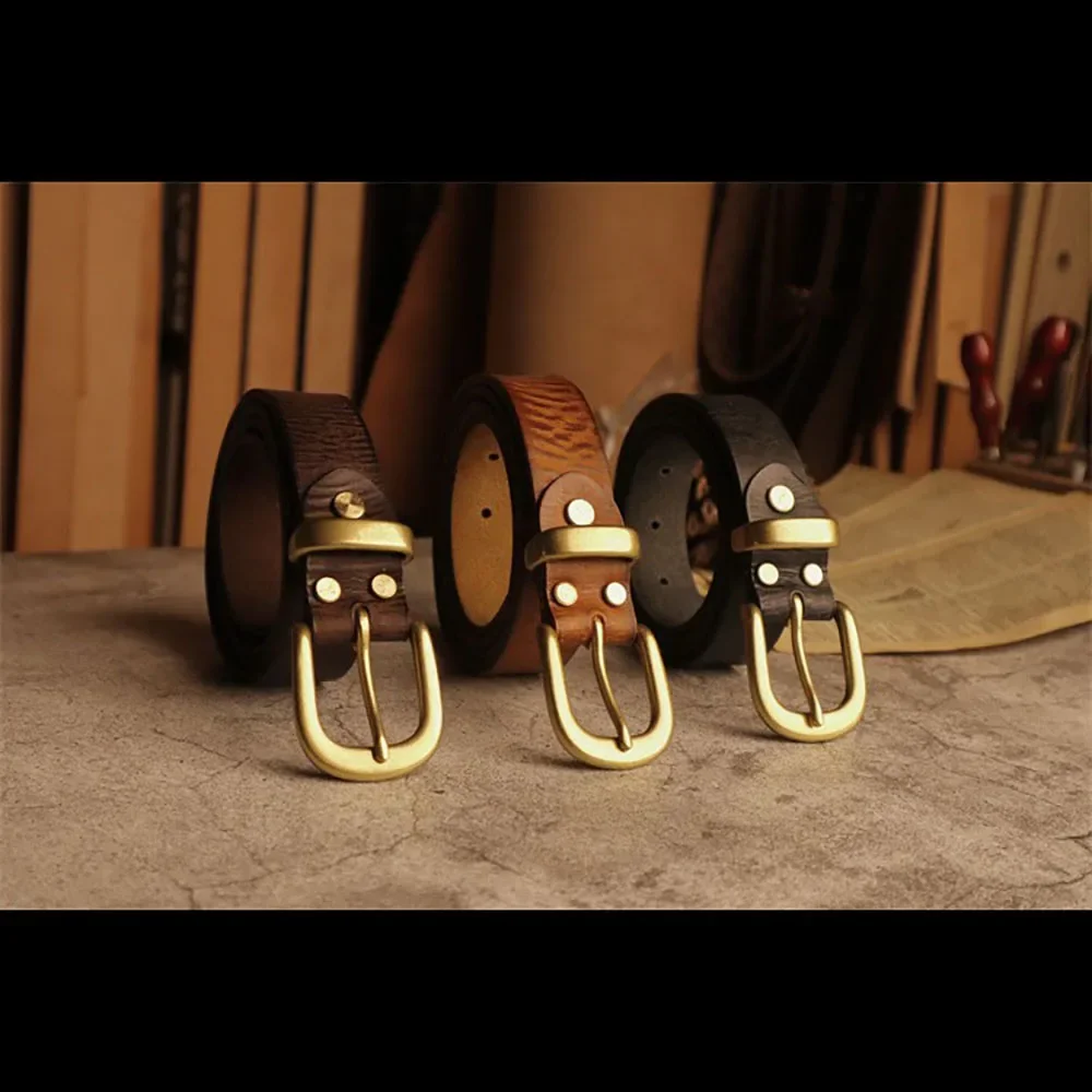 

Винтажный художественный ремень из воловьей кожи для женщин, повседневные и универсальные джинсовые аксессуары с пряжкой в стиле ретро, ширина 30 мм