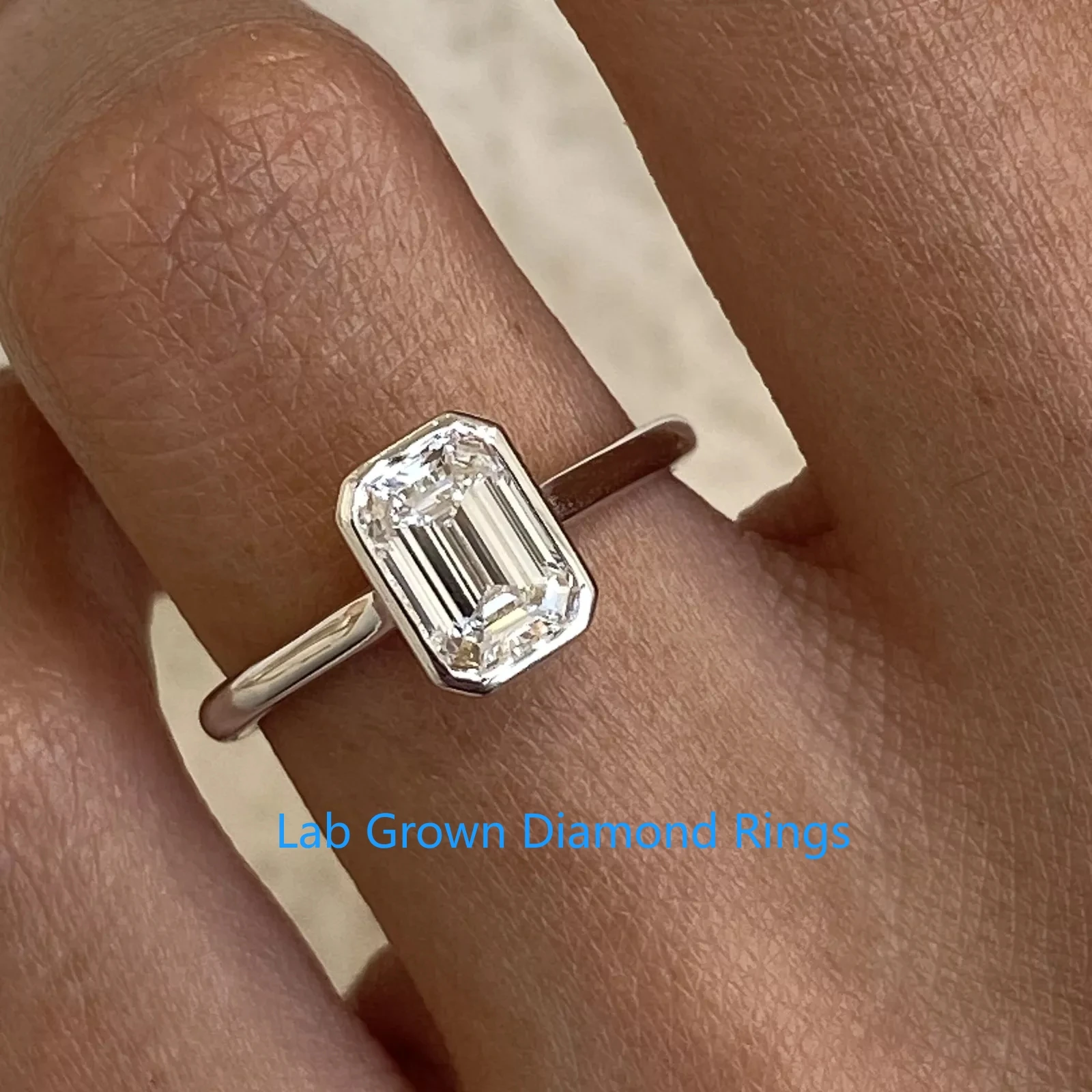 

Платиновое обручальное кольцо 950, CVD HPHT, изумрудное, выращенное в лаборатории бриллиант, ободок IGI, набор DEF VS-VVS, 1 карат, кольцо с бриллиантом-пасьянсом для женщин