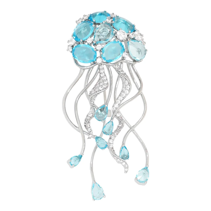 

Personalized jellyfish brooch blazer corsage fixed clothes pin sweater cardigan accessories