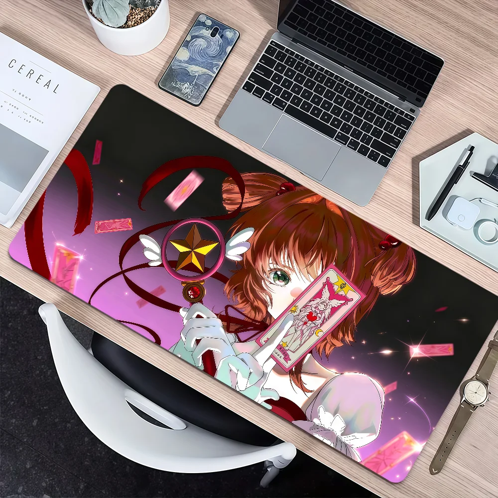 Anime C-Cardcaptor Sakura Mouse Pad Large Non-slip Lockedge Desktop Computer Desk Mat Keyboard MousePad Office Gamer Student