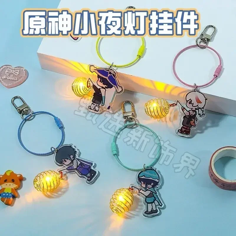 Game Game Impact Wanderer Nahida Acrylic Keychain Pendant Glowing Firefly Pendant Gift Key Chain Ring Keychain Jewelry Gift