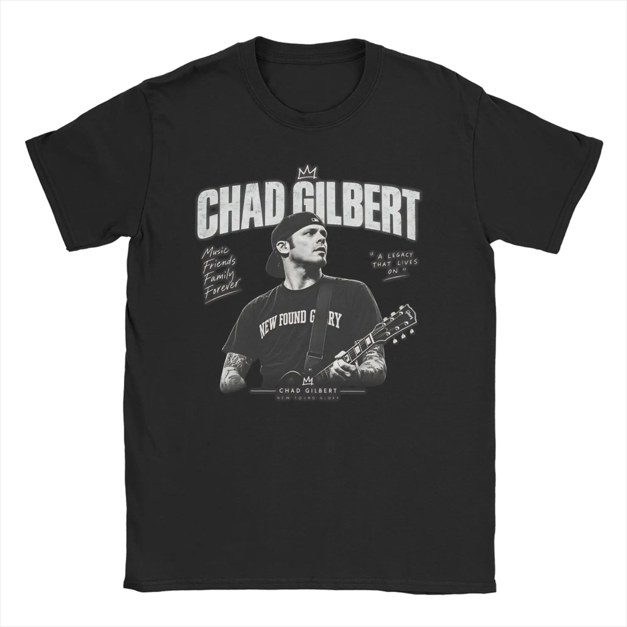 Rip Chad Gilbert Guitarist T Shirts Men Women's Cotton Cool T-Shirts Round Neck  Tees Short Sleeve Clothes Adult