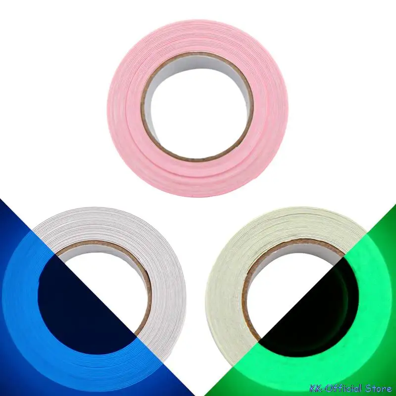 1PCS Luminous Tape Self-adhesive Night Vision Safety Warning Security Stage Home Decoration Fluorescent Tape