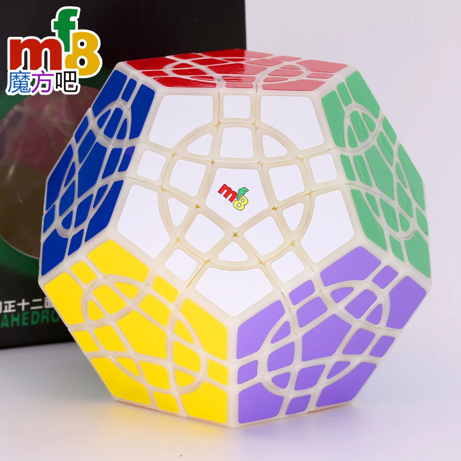 

mf8 New Crazy 3x3 Megamin x Cube V2 With Circle Limited Edition Primary Version Stickers Puzzle Logic Smart Game Toy Cubo Magico