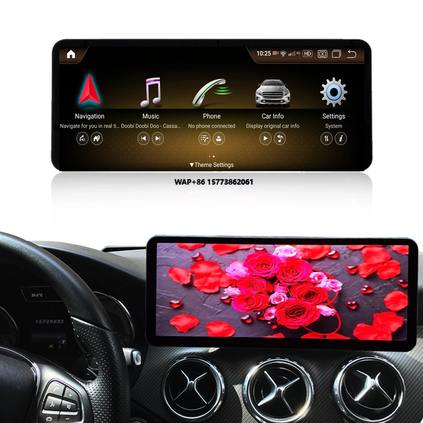 

14,6-дюймовый сенсорный экран Android с CarPlay, навигацией, Wi-Fi, USB, встроенным GPS для CLA W117 CLA200 CLA 250