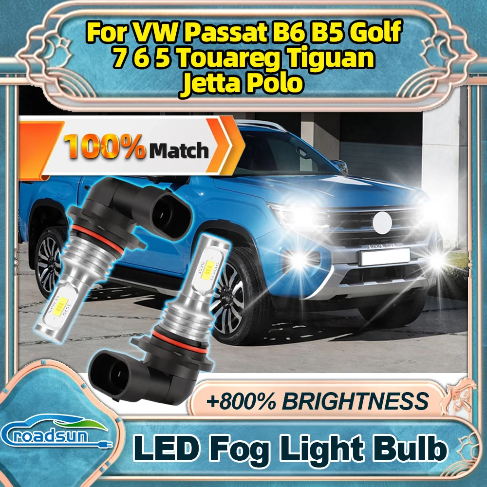 

Roadsun для VW Passat B6 B5 Golf 7 6 5 Touareg Tiguan Jetta Polo Автоматические передние противотуманные фары Ампулы Супер яркая автомобильная противотуманная лампа