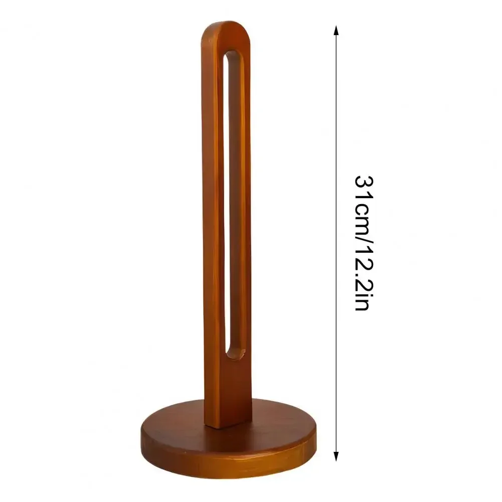 

Wooden tissue paper rack, kitchen toilet paper storage rack, rag cling film solid wood storage rack, no need for drilling