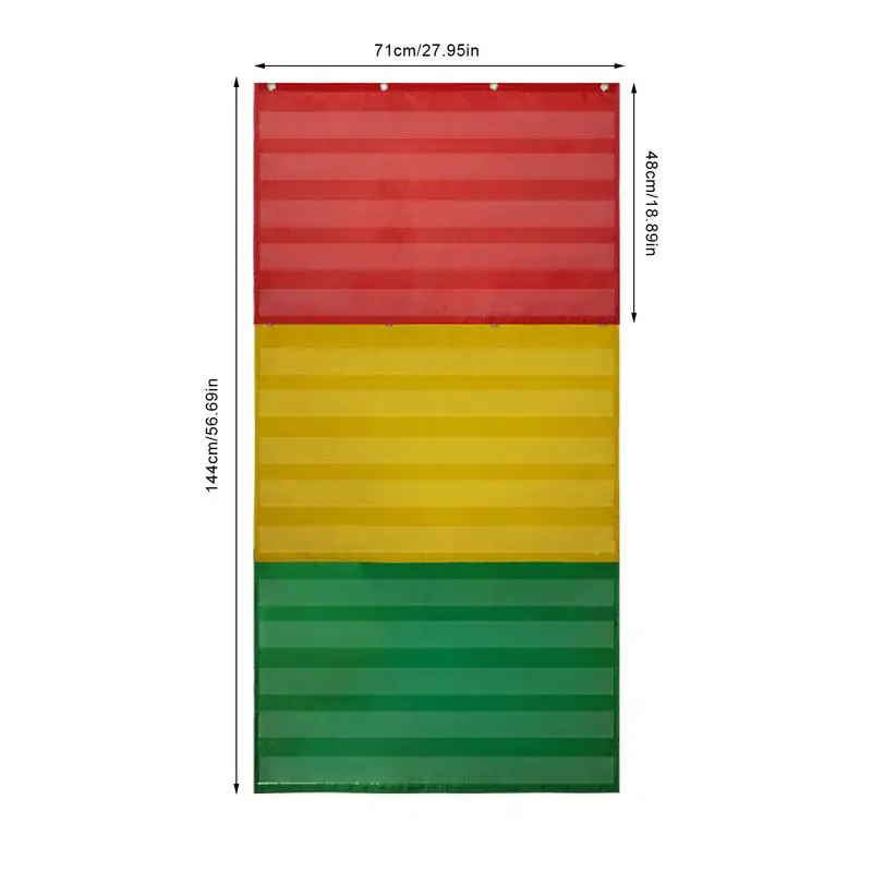 Classroom Pocket Chart, Multi-Purpose, Educacional e Organizing Tool, Suprimentos Homeschool, Back to School Recursos