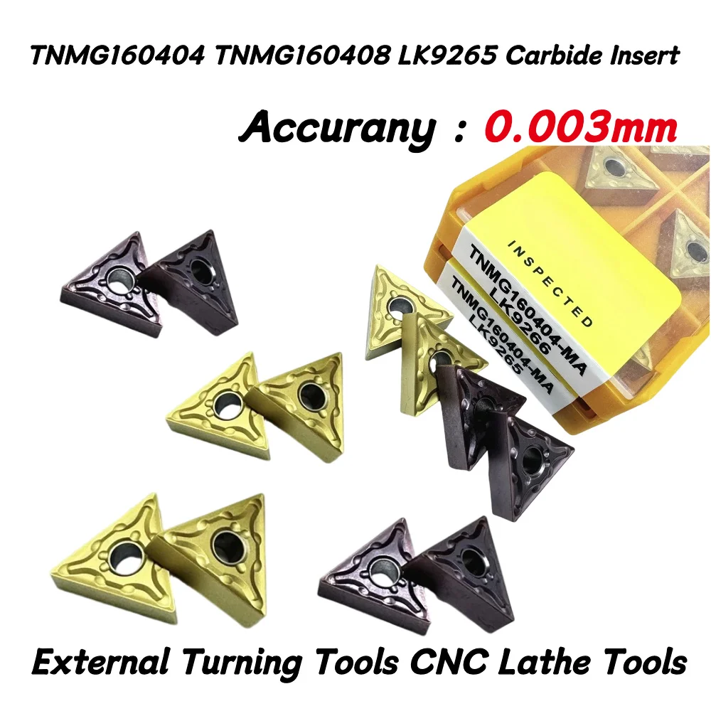 TNMG160404 TNMG160408 LK9265 Carbide Insert External Turning Tools CNC Lathe Tools High Quality Cutting Turning Insert