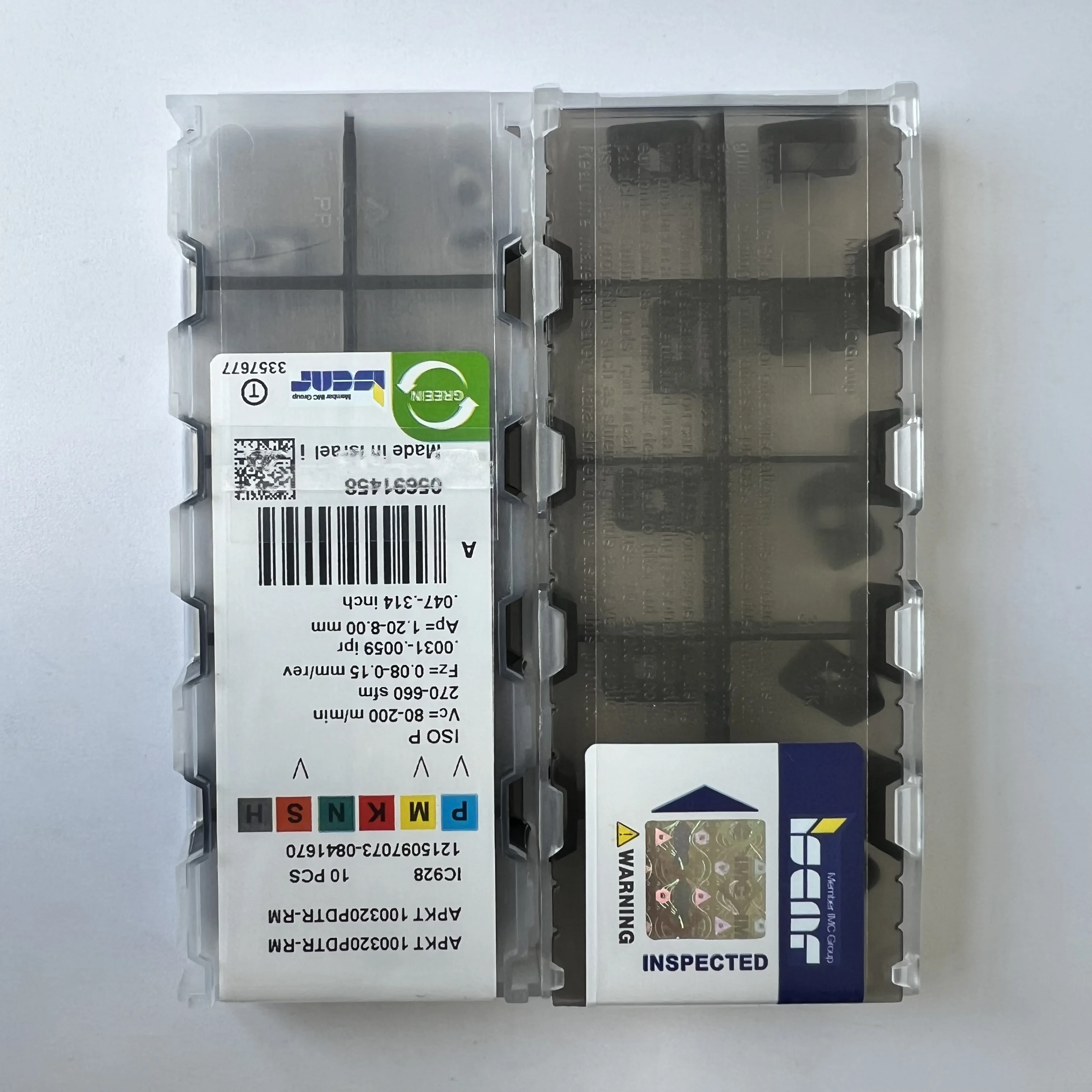 

Hard alloy cutting blades APKT100320PDTR-RM IC928