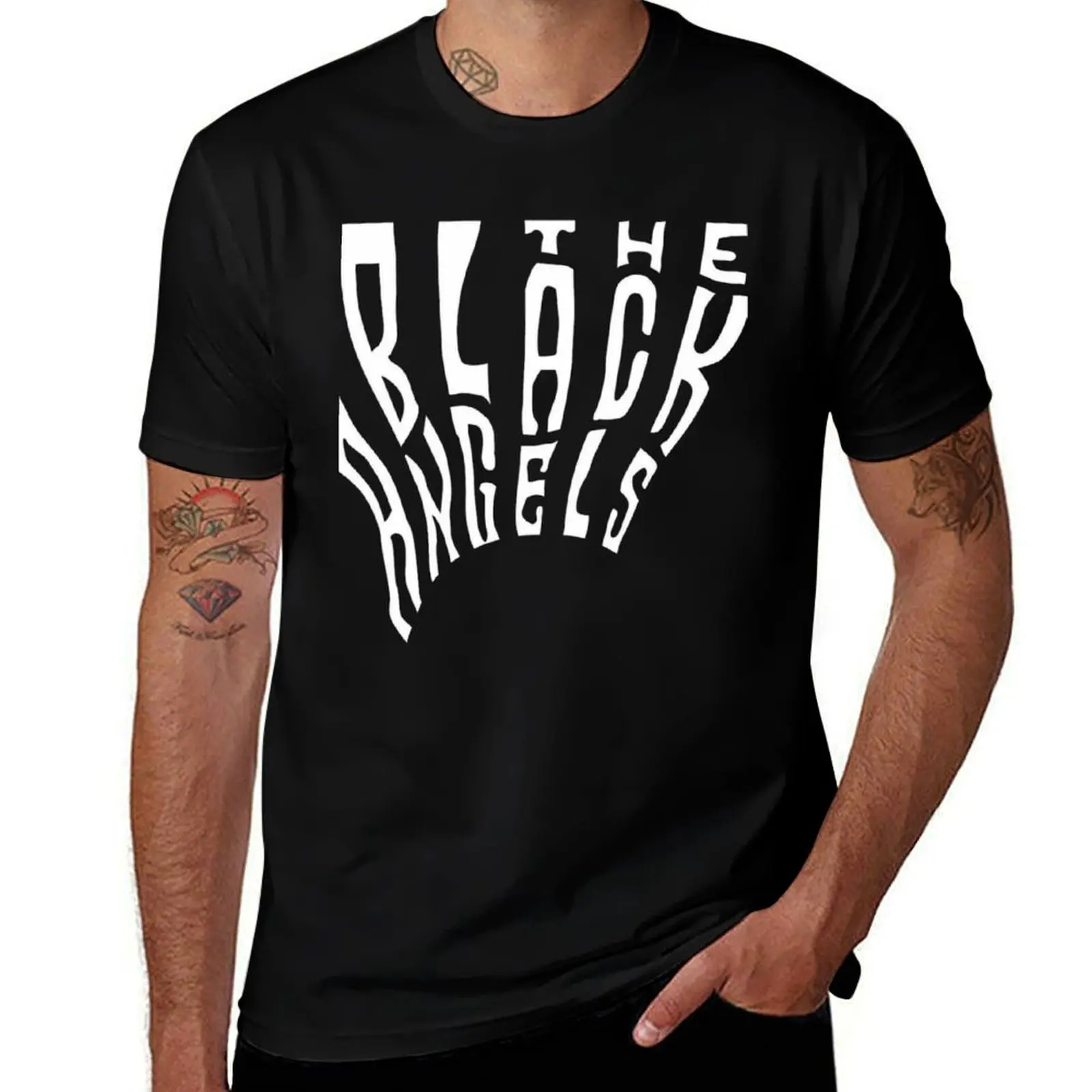 

THE BLACK ANGEL T-Shirt croswit shirt man gifts for boyfriend summer shirt mens t shirts casual stylish