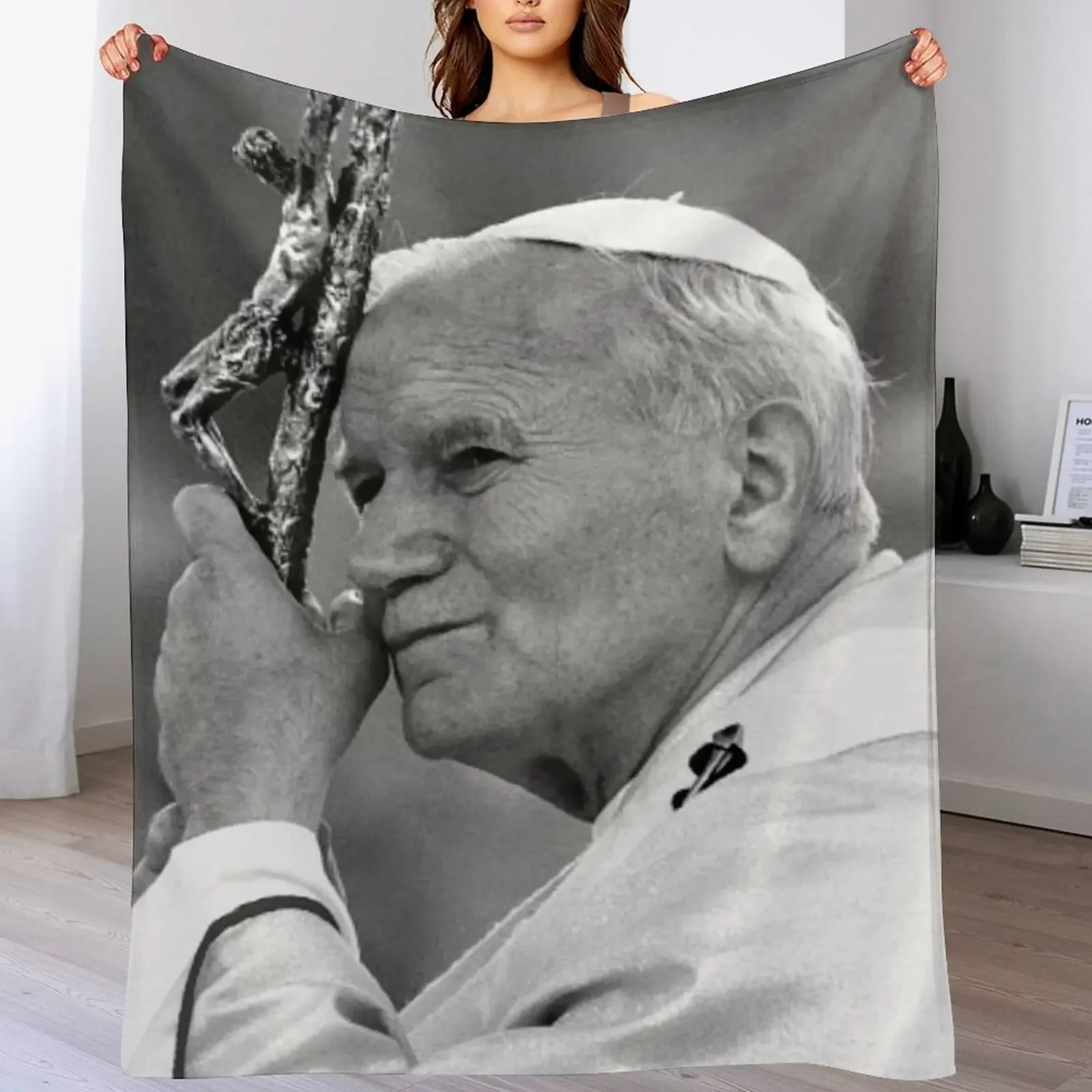 Papa John Paul II coperta da tiro coperta per bambini coperta polare